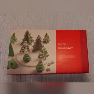 Sur La Table Red and Green Christmas Tree 3D Cookie Cutters
